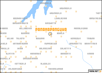 map of Panamapanguwa