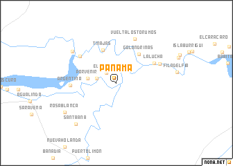 map of Panamá