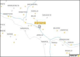 map of Panamá