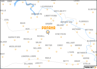 map of Panama