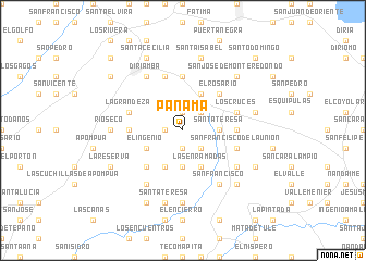 map of Panamá