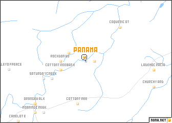 map of Panama
