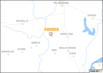 map of Panama