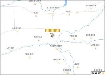 map of Panama
