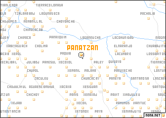 map of Panatzán