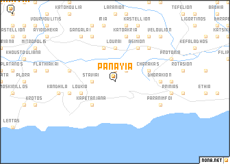 map of Panayía