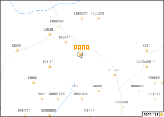 map of Pana