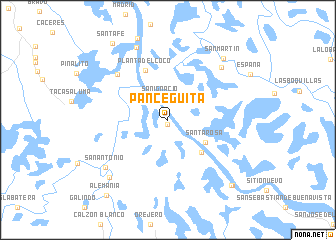 map of Pancegüita