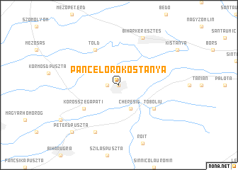 map of Páncél Örökös Tanya