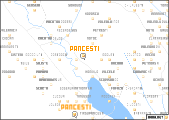 map of Pănceşti