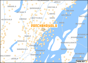 map of Pānch Bhāīwāla