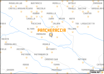 map of Pancheraccia