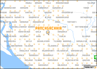 map of Pānchgāchhia