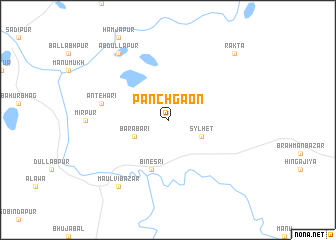 map of Pānchgaon