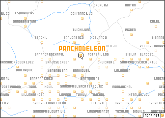 map of Pancho de León