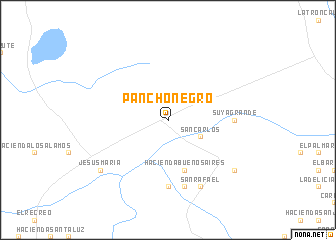 map of Pancho Negro