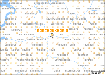 map of Pānch Pukharia