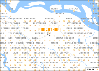 map of Pānchthupi