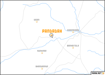 map of Pāndādāh
