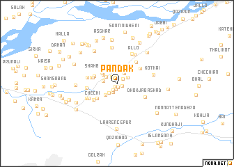 map of Pāndak