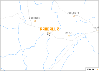 map of Pandalūr