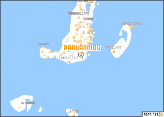 map of Pandan Niog