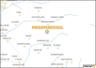 map of Pandansari-kidul