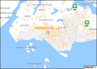 map of Pandan Valley