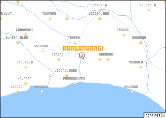 map of Pandanwangi