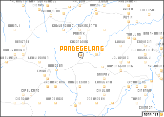 map of Pandegelang