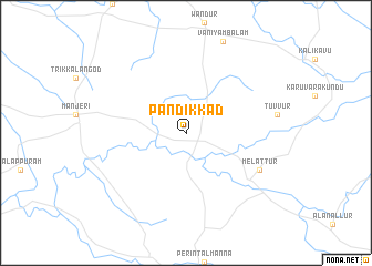 map of Pāndikkād