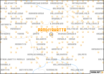 map of Pandiyawatta