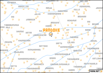 map of Pāndoke