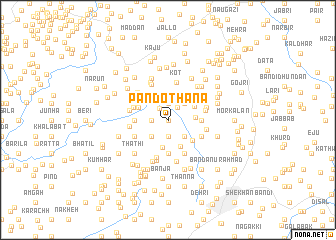 map of Pando Thana