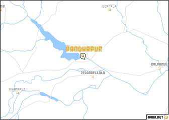 map of Pāndwāpur