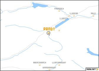 map of Pandy