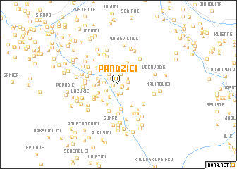 map of Pandžići