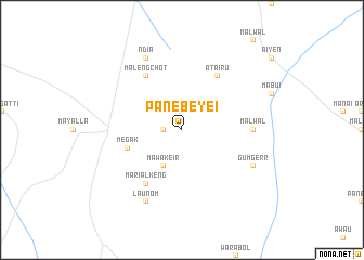 map of Panebeyei