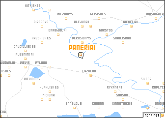 map of Paneriai