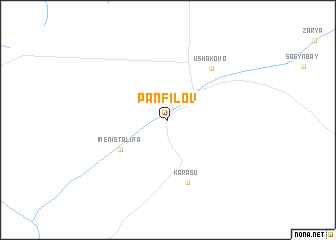 map of Panfīlov