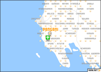 map of Pangani