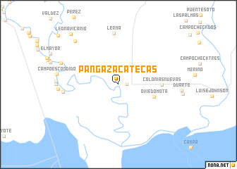 map of Panga Zacatecas