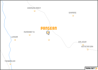 map of Pangean