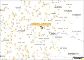 map of Pangjŏng-ni