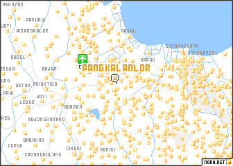 map of Pangkalan-lor