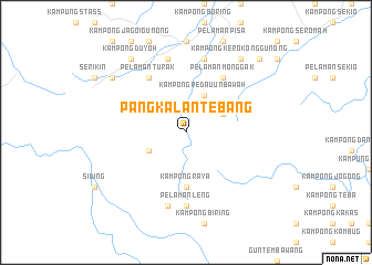 map of Pangkalan Tebang