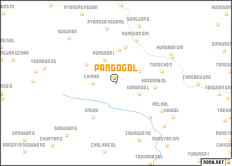 map of Pangŏ-gol