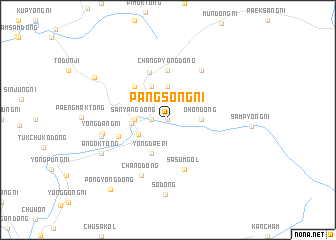 map of Pangsŏng-ni