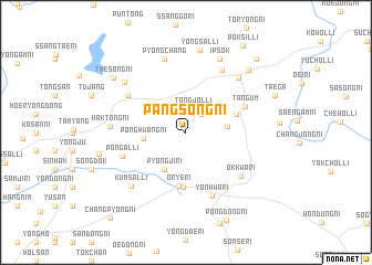 map of Pangsŏng-ni