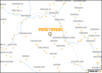 map of Pangyŏndŏk